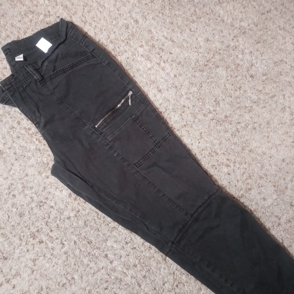 Charcoal Grey Utility Skinny Jeans - Picture 3 of 4